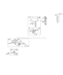 Air Cleaner Muffler Diagram and Parts List for 257412-0100-E1  Briggs and Stratton Engine